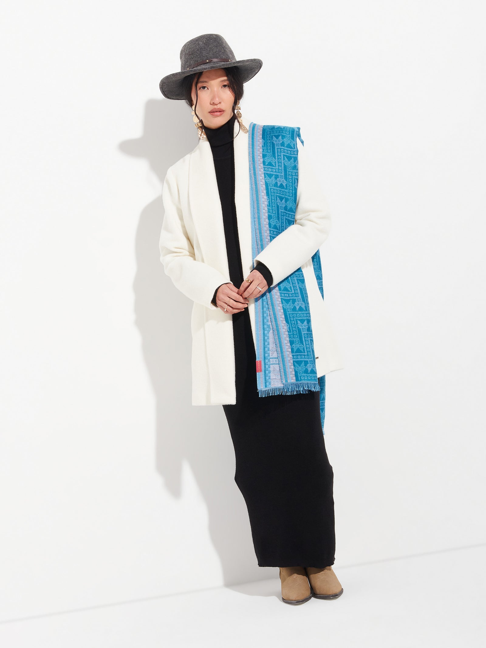 Chalina Chancay - 39 De Baby Alpaca Color Azul