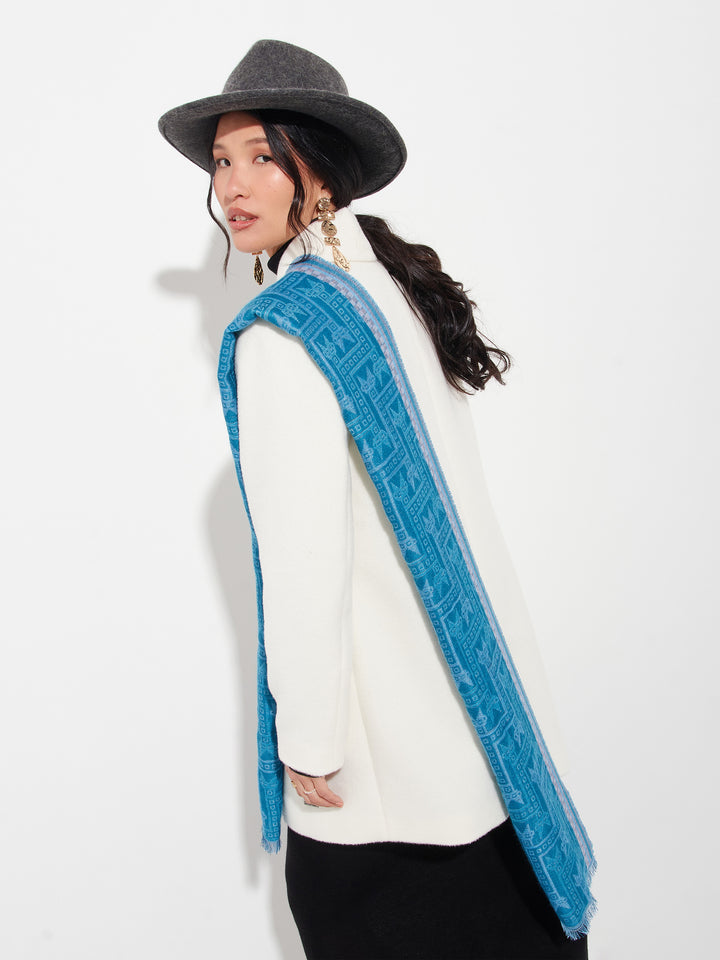 Chalina Chancay - 39 De Baby Alpaca Color Azul