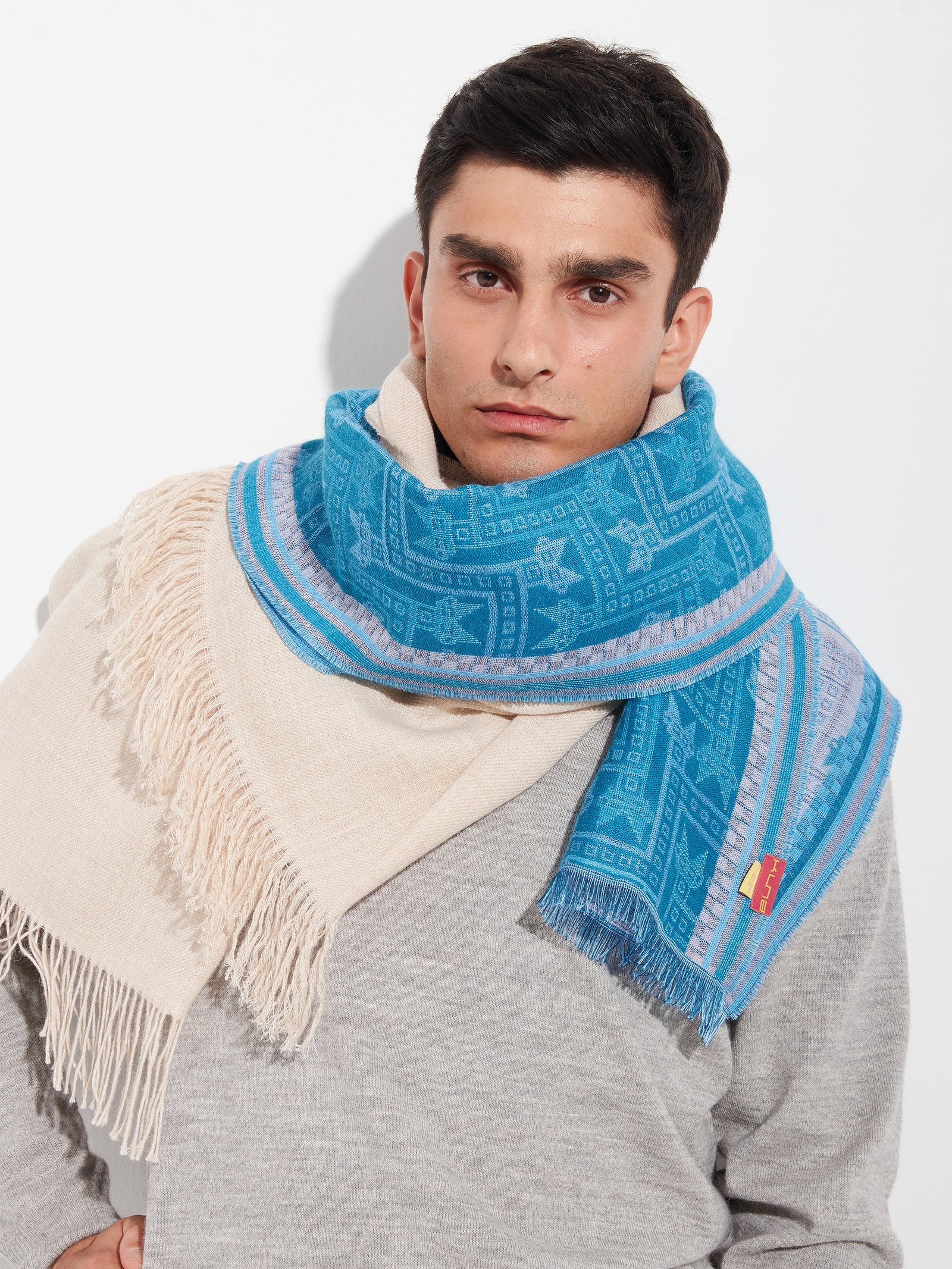 Chalina Chancay - 39 De Baby Alpaca Color Azul