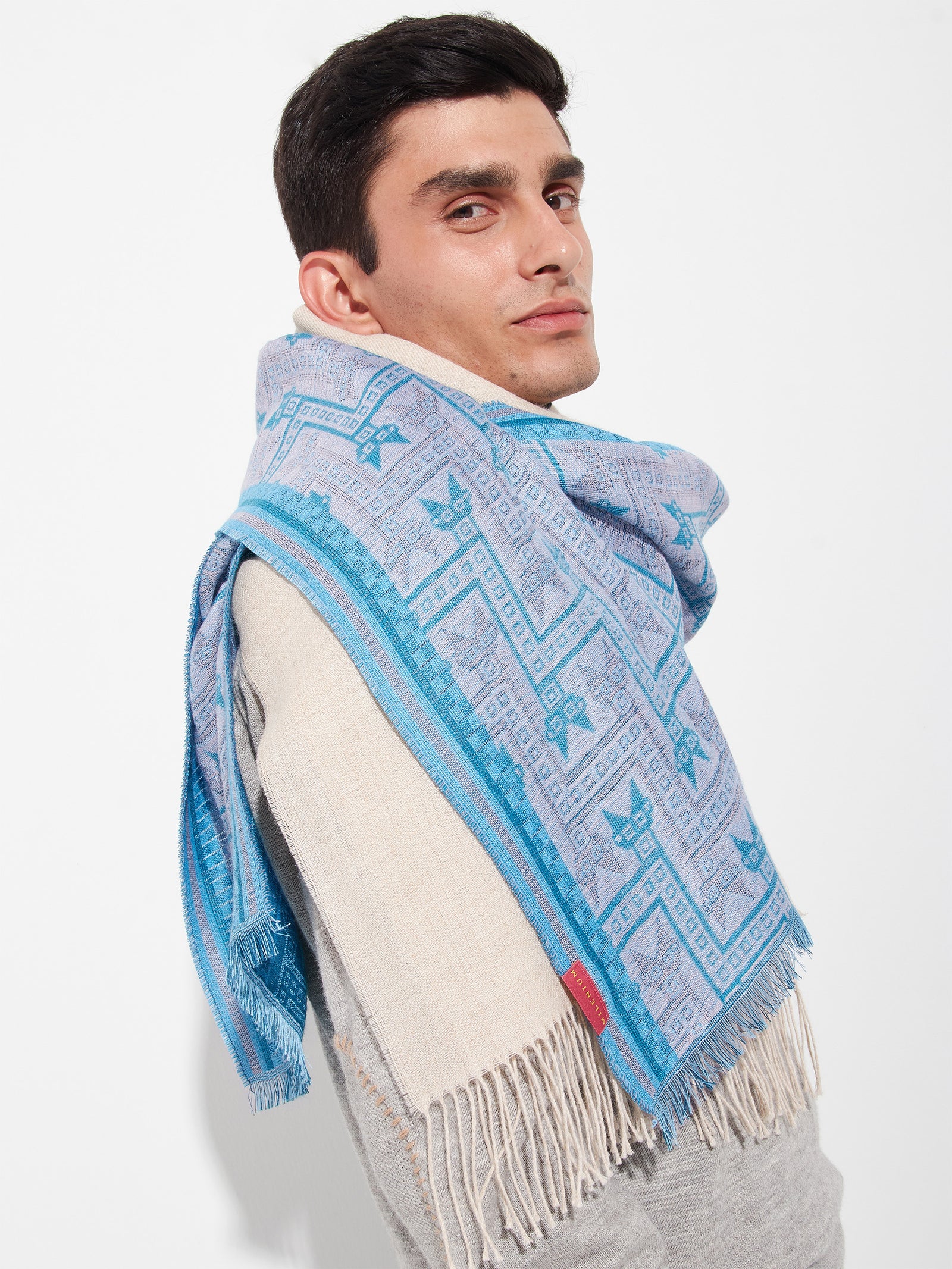 Chalina Chancay - 39 De Baby Alpaca Color Azul