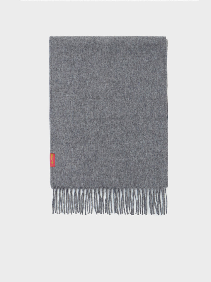 Adrian Baby Alpaca Scarf in Grey