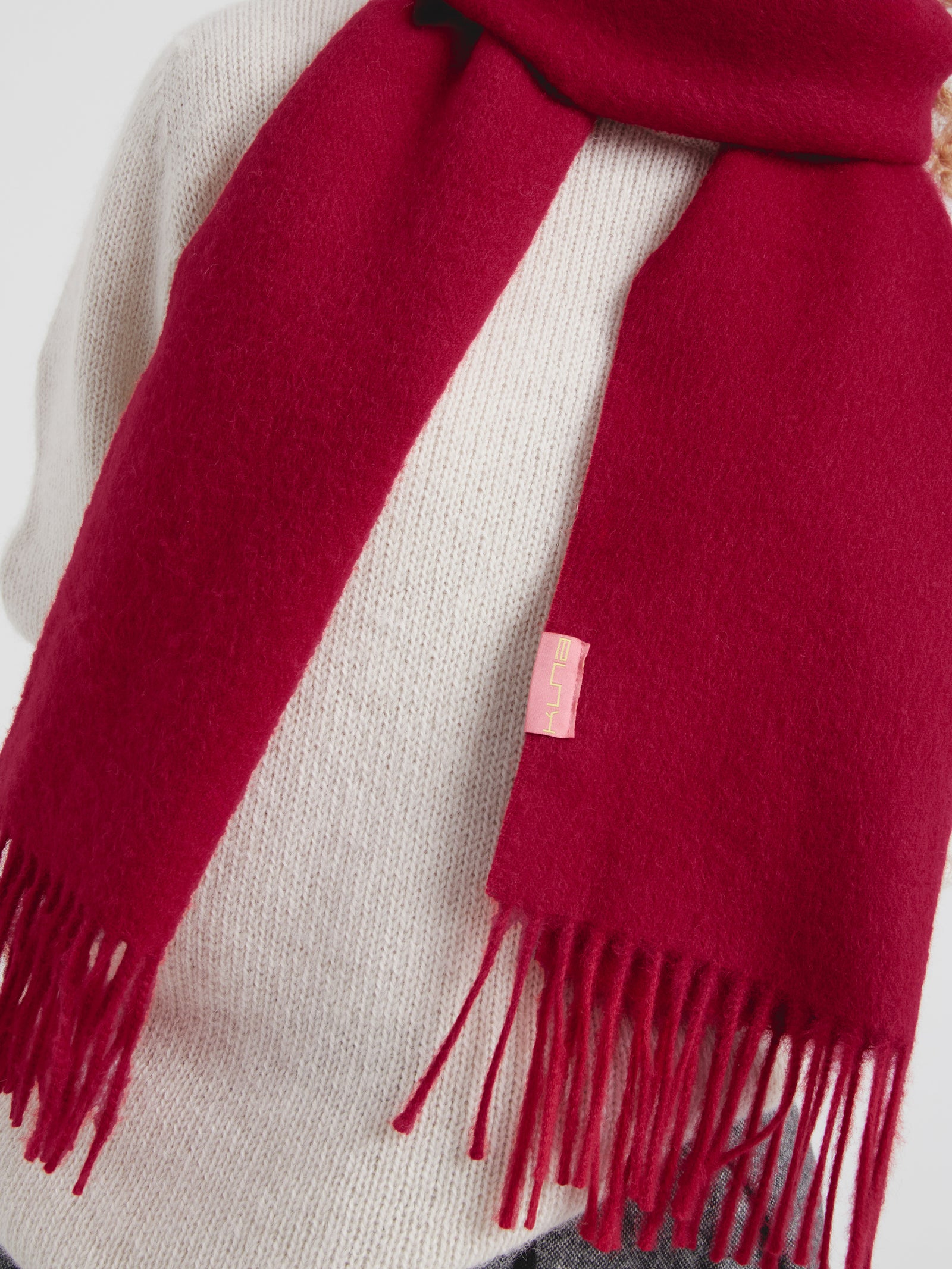 Chalina Adrian De Baby Alpaca Color Rojo