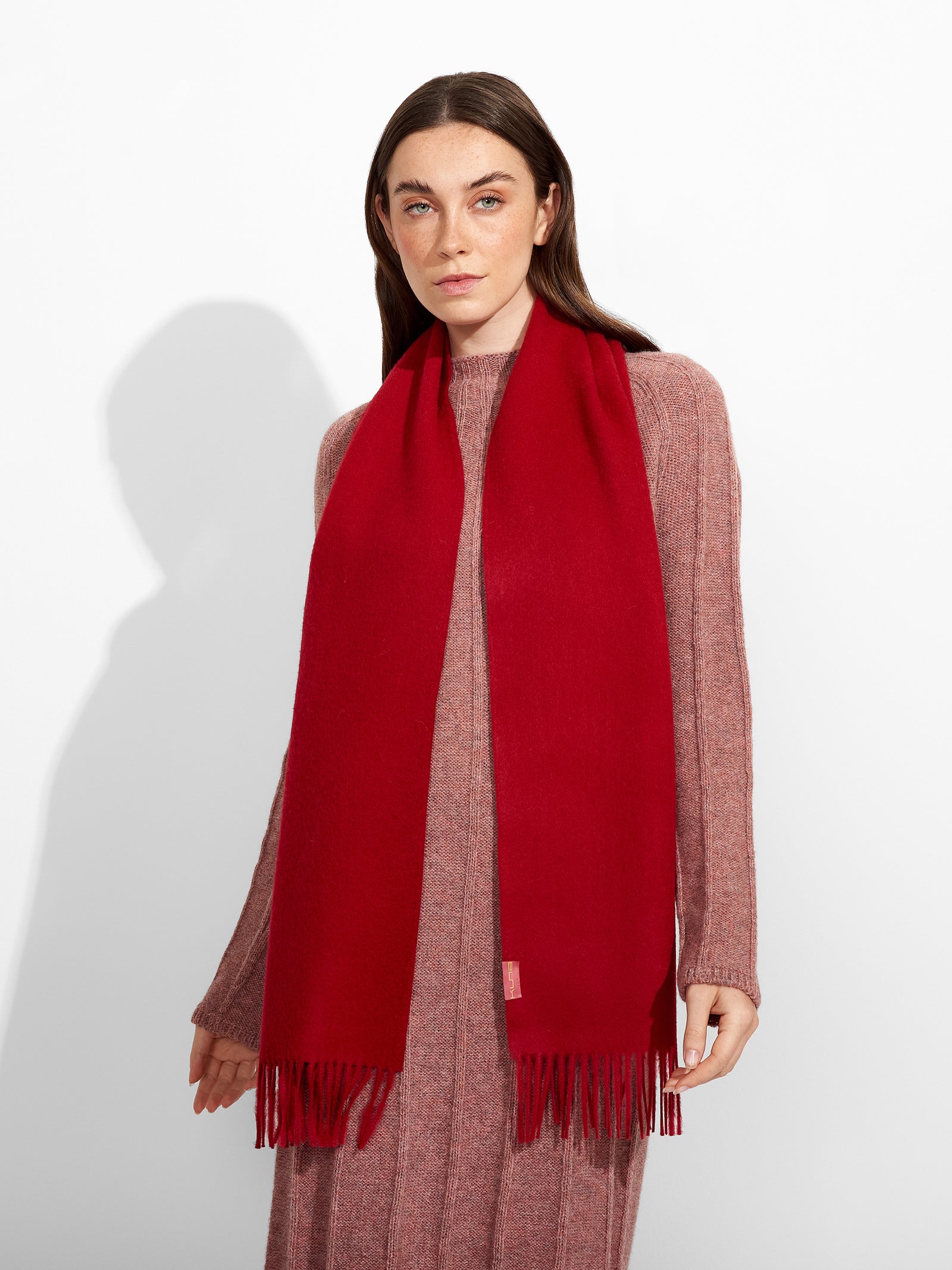 Chalina Adrian De Baby Alpaca Color Rojo