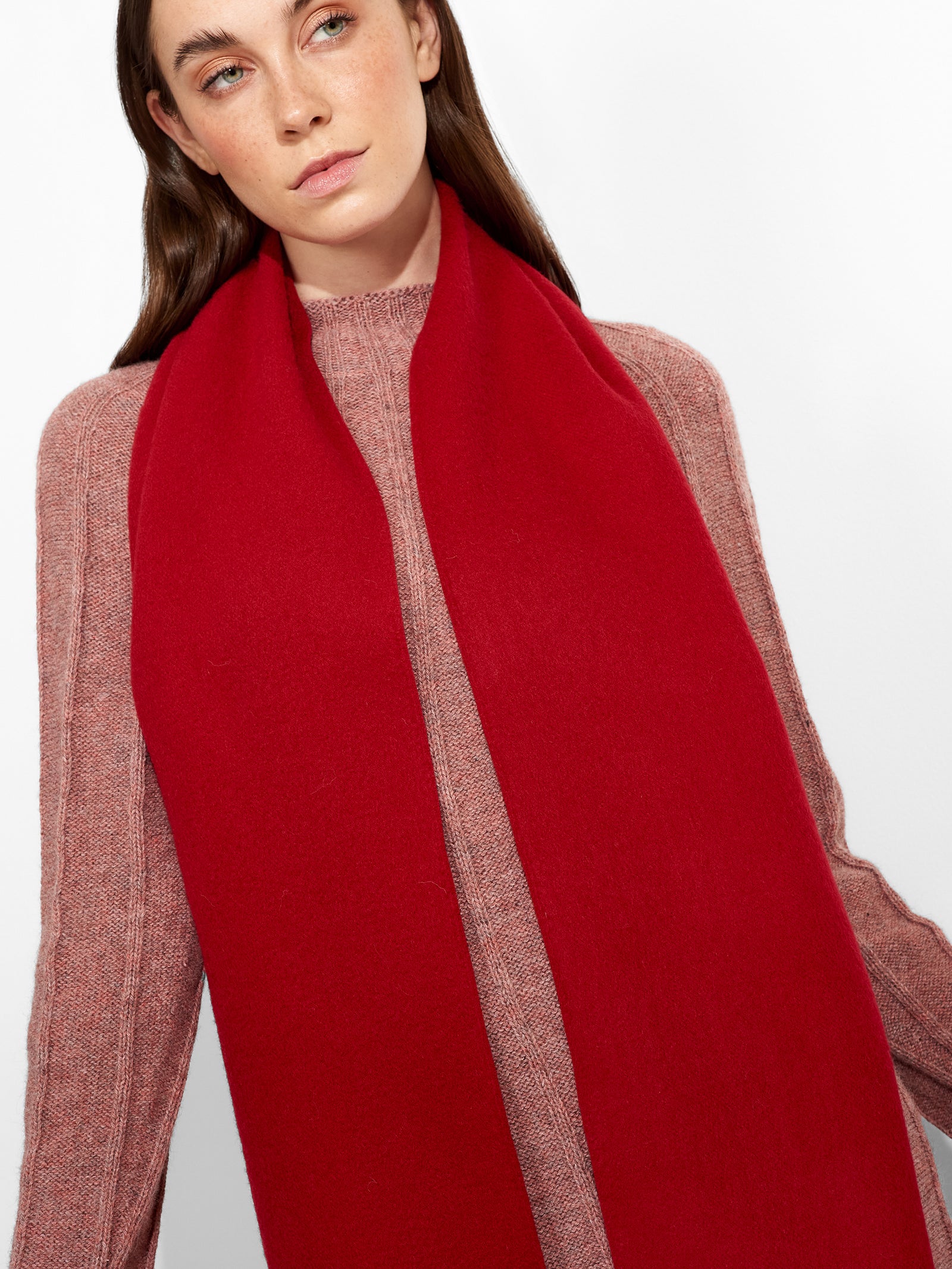 Chalina Adrian De Baby Alpaca Color Rojo