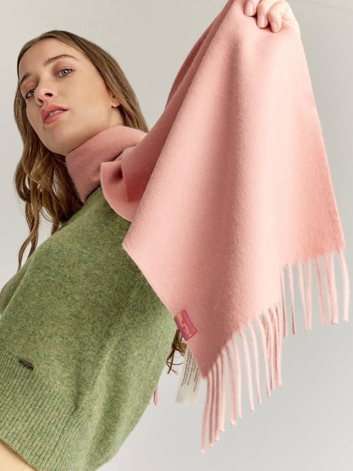 Adrian De Baby Alpaca Pink Scarf