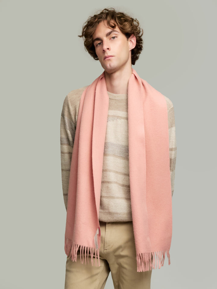 Adrian De Baby Alpaca Pink Scarf