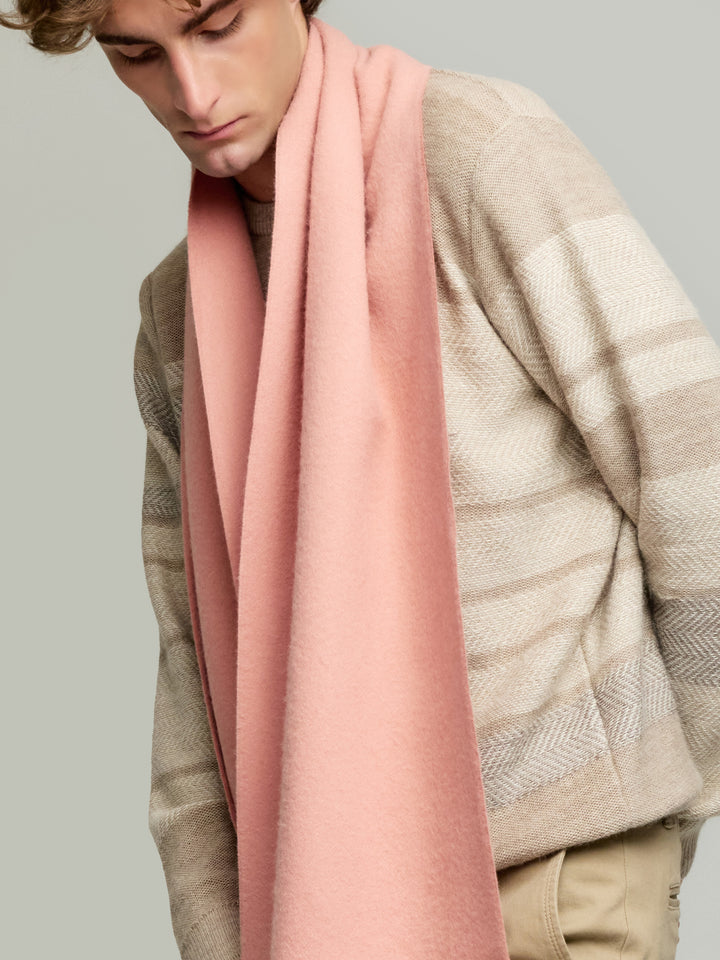 Adrian De Baby Alpaca Pink Scarf