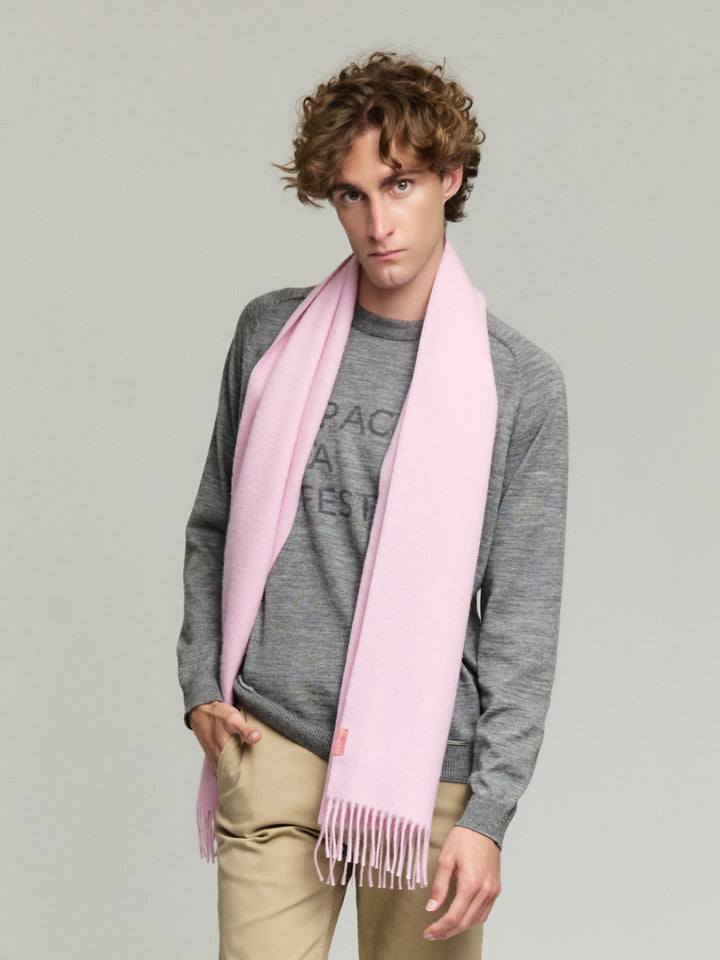 Adrian De Baby Alpaca Pink Scarf