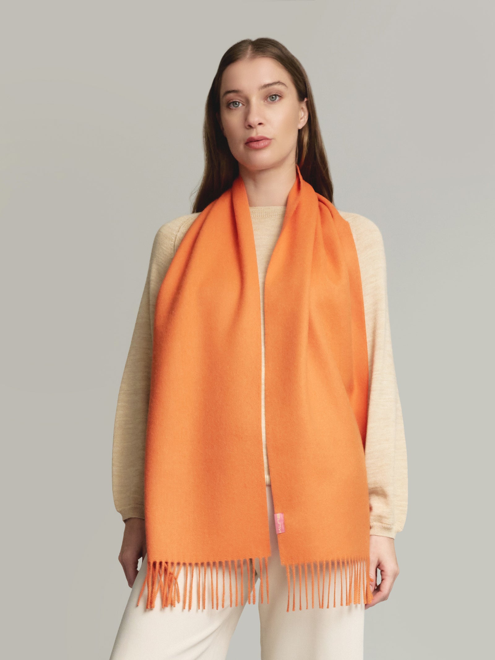 Chalina Adrian De Baby Alpaca Color Naranja