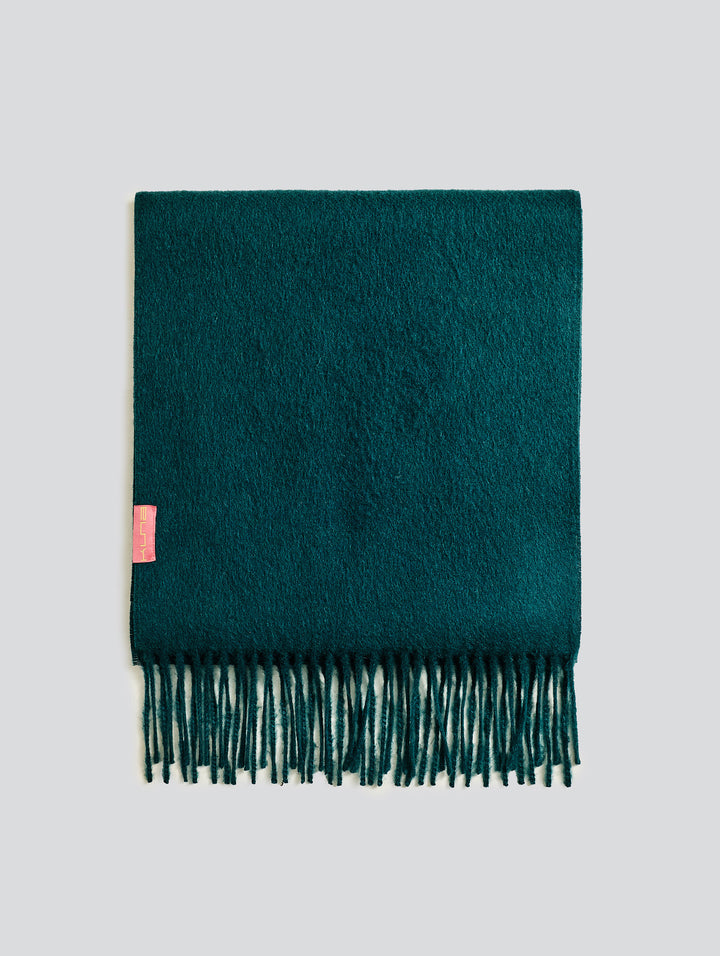 Adrian Dark Emerald Baby Alpaca Scarf