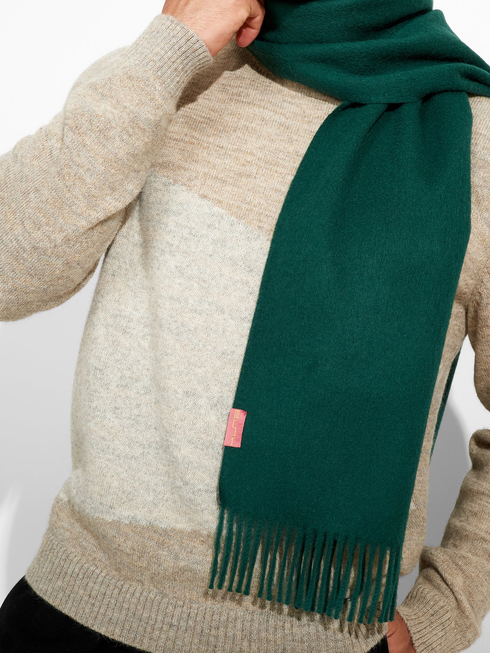 Chalina Adrian De Baby Alpaca Color Verde