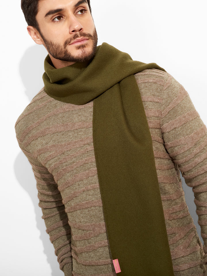 Adrian Scarf Made of Baby Alpaca in Green