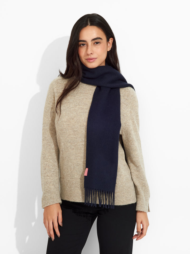 Adrian Baby Alpaca Scarf in Blue