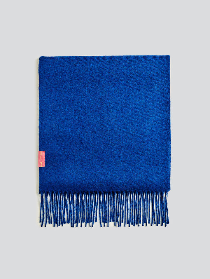 Adrian Baby Alpaca Scarf in Blue