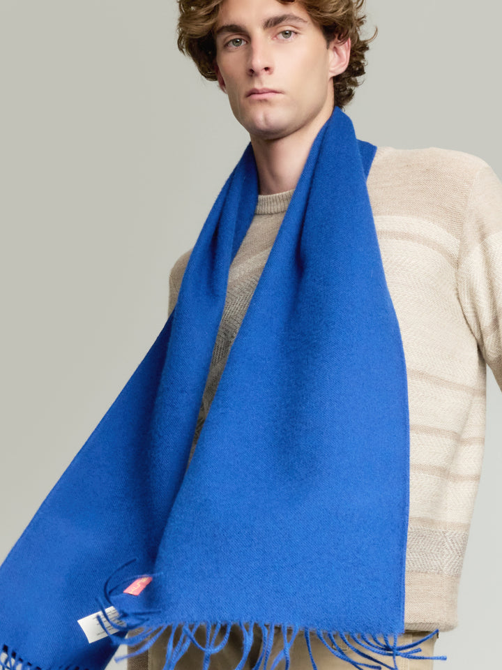 Adrian Baby Alpaca Scarf in Blue