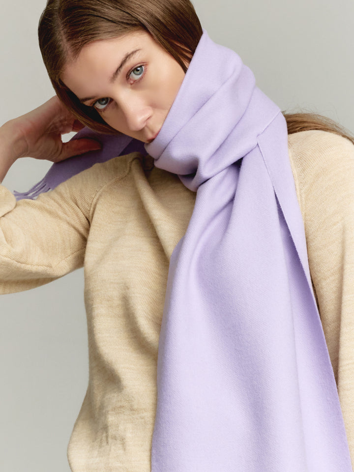 Adrian Baby Alpaca Scarf in Purple