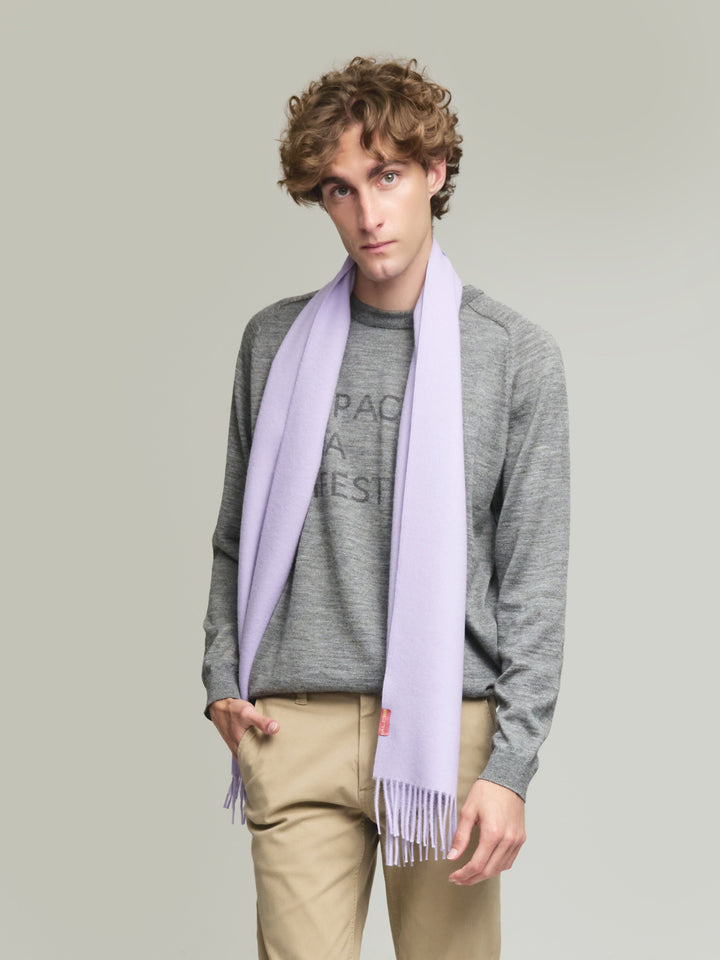 Adrian Baby Alpaca Scarf in Purple