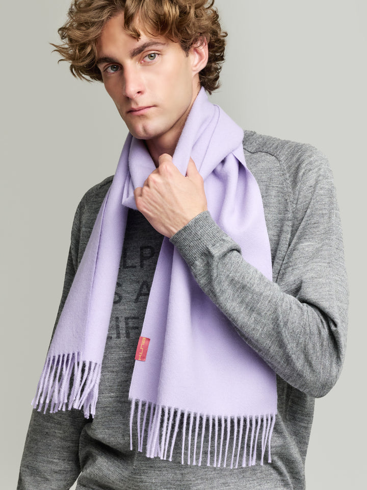 Adrian Baby Alpaca Scarf in Purple
