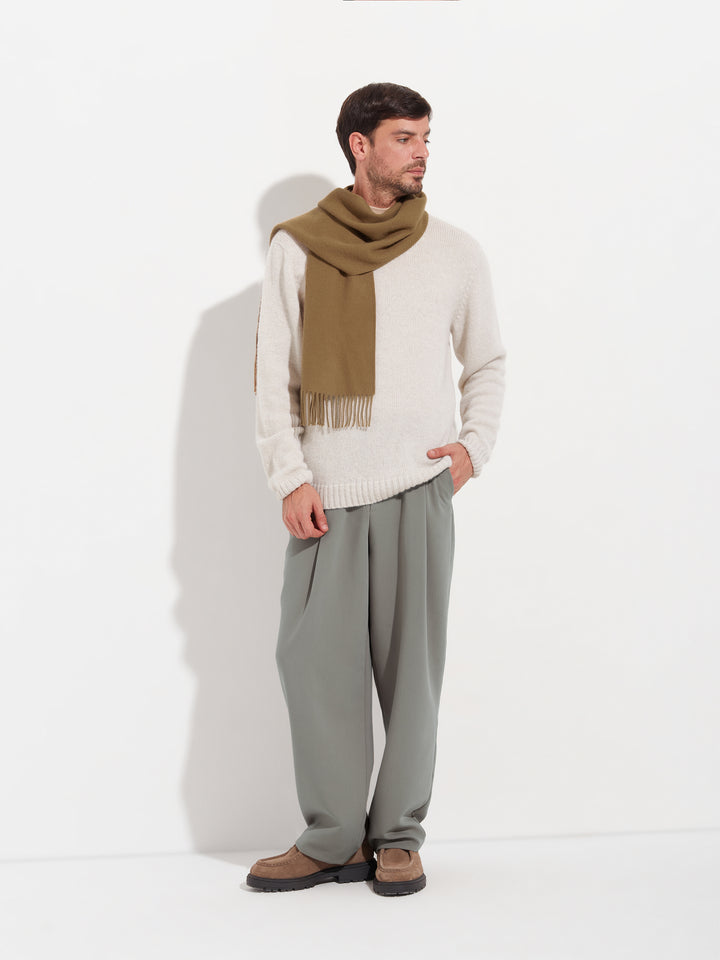 Adrian Baby Alpaca Scarf in Beige