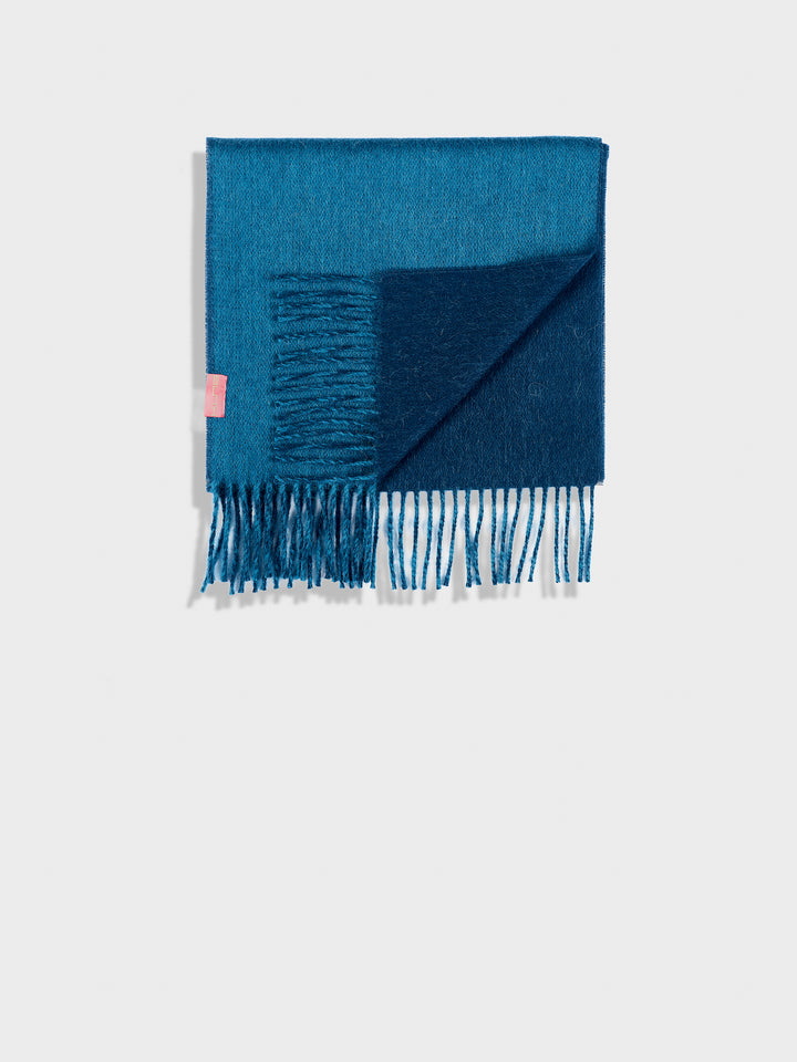 Tundra Baby Alpaca Blue Scarf