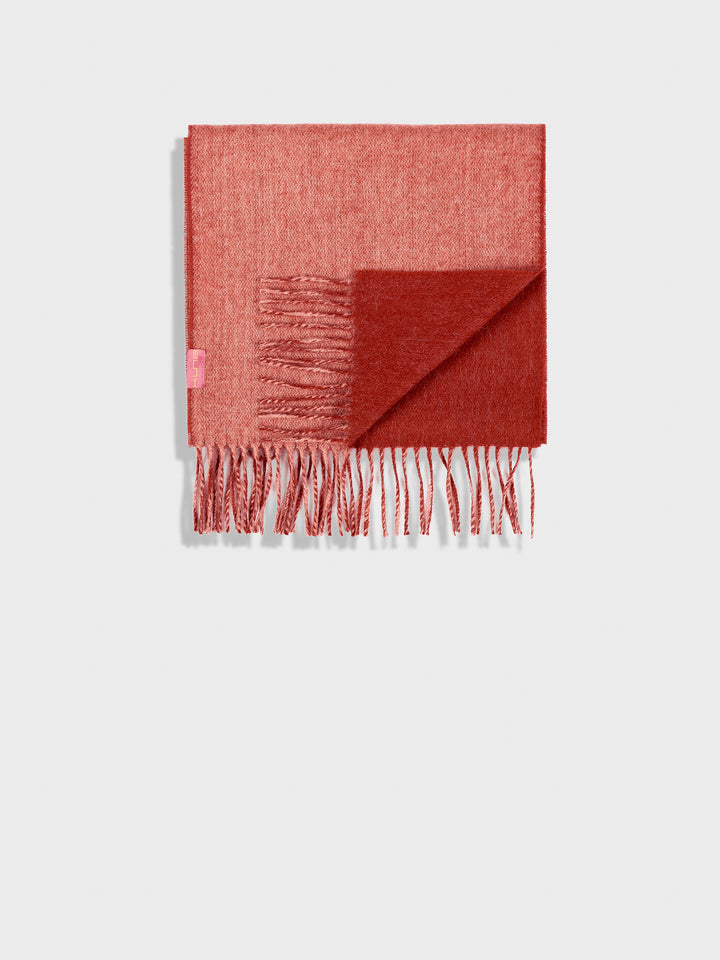 Red Baby Alpaca Tundra Shawl