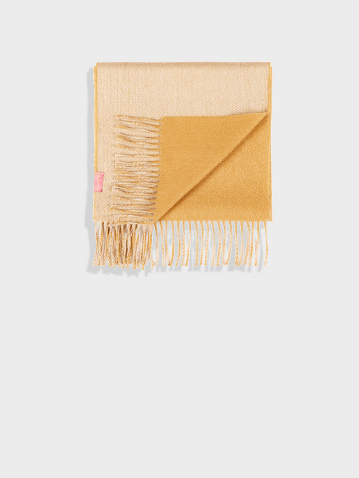Tundra Baby Alpaca Scarf in Yellow