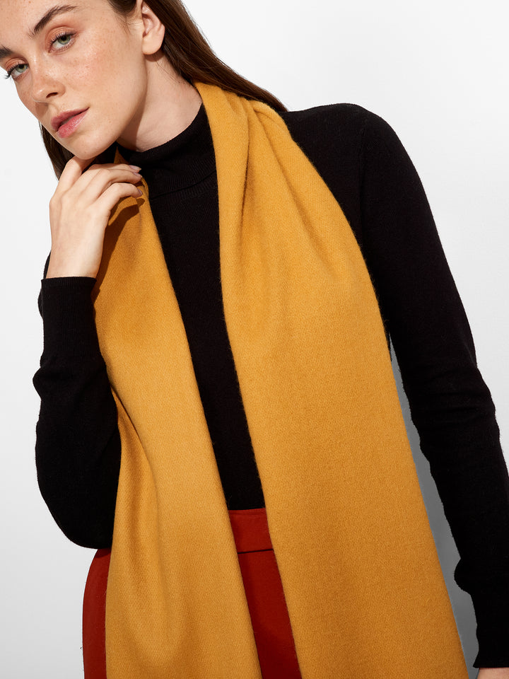 Tundra Baby Alpaca Scarf in Yellow