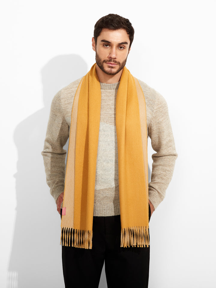 Tundra Baby Alpaca Scarf in Yellow