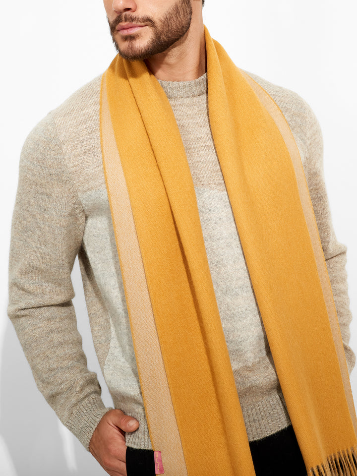 Tundra Baby Alpaca Scarf in Yellow