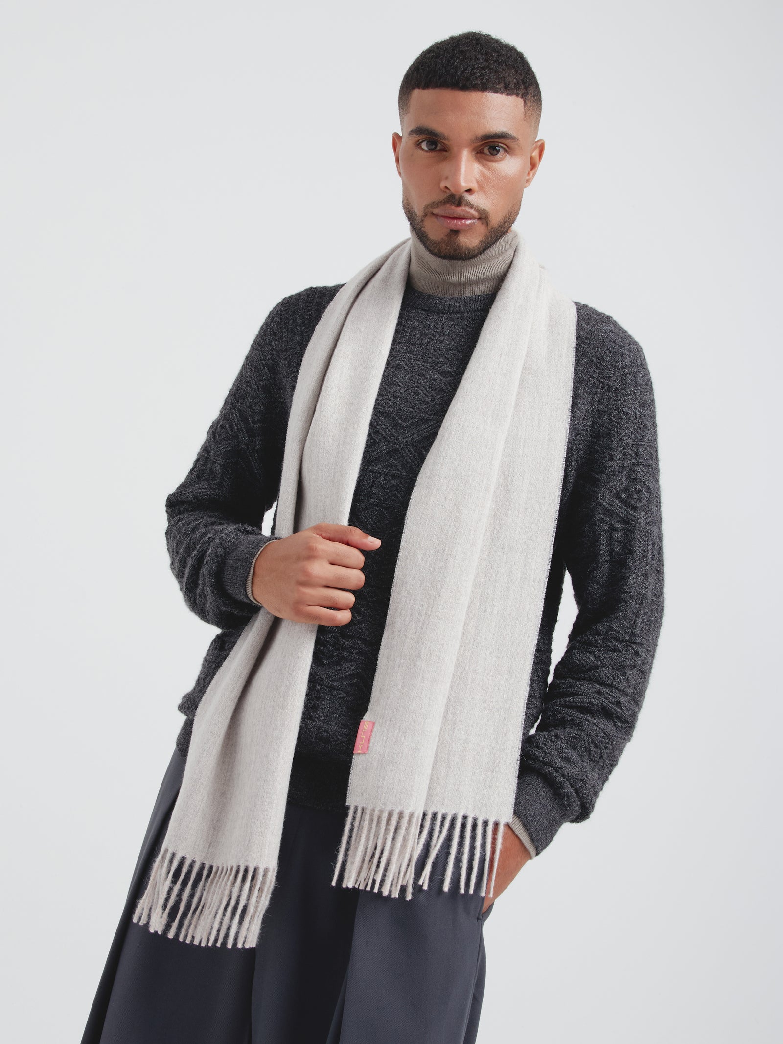 Chalina Tundra B De Baby Alpaca Color Gris