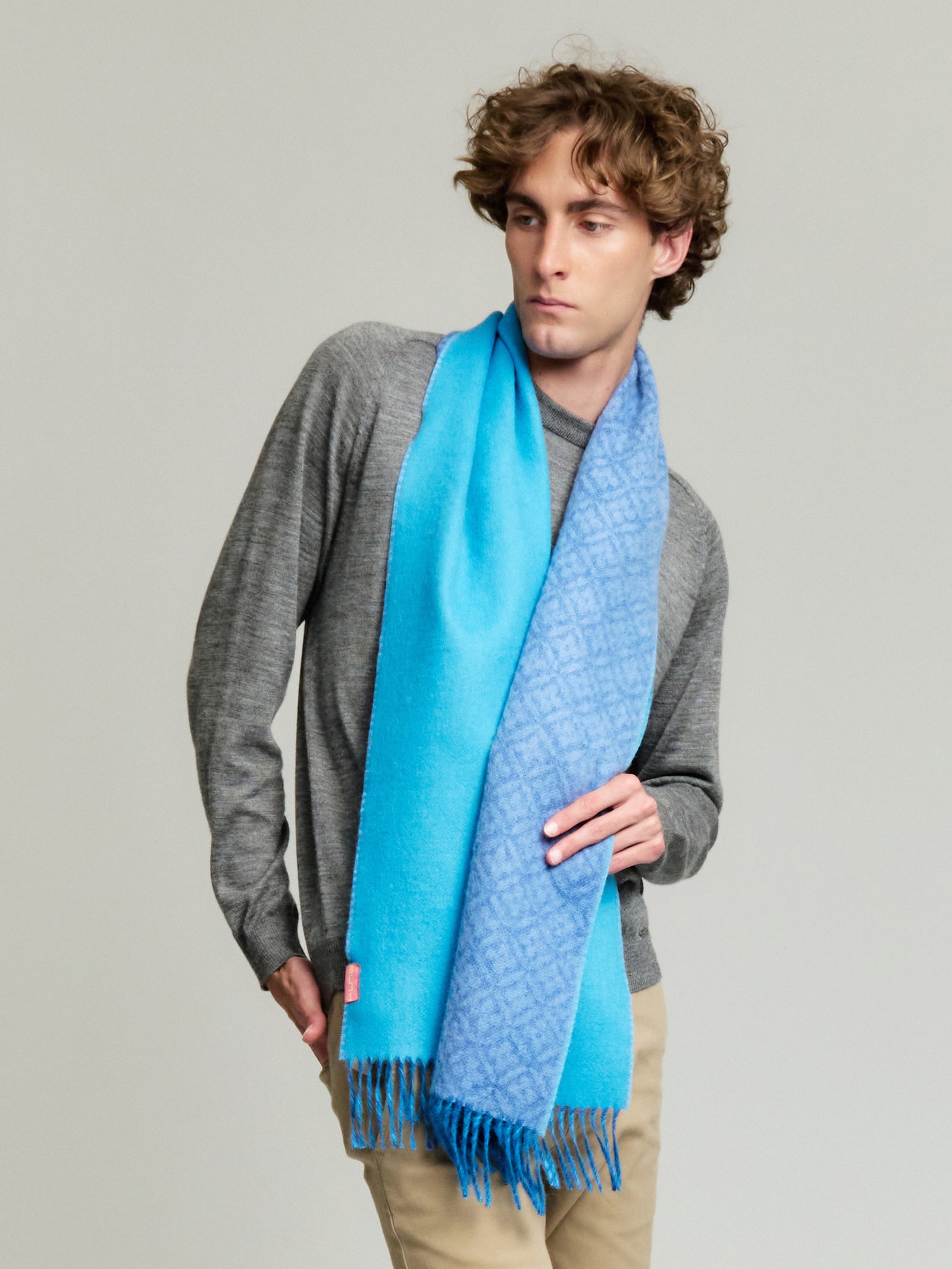 Chalina Yokey De Baby Alpaca Color Azul