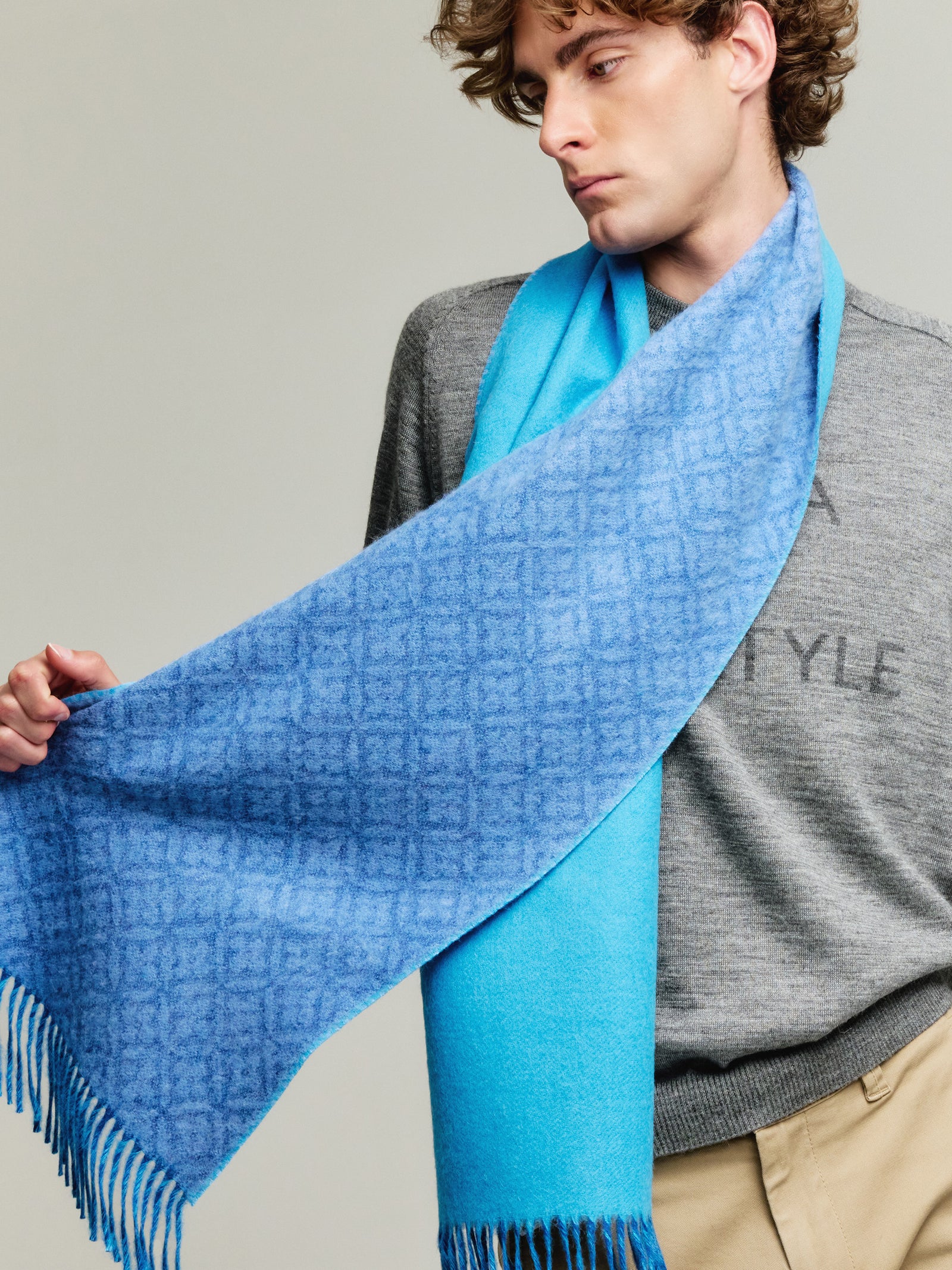 Chalina Yokey De Baby Alpaca Color Azul