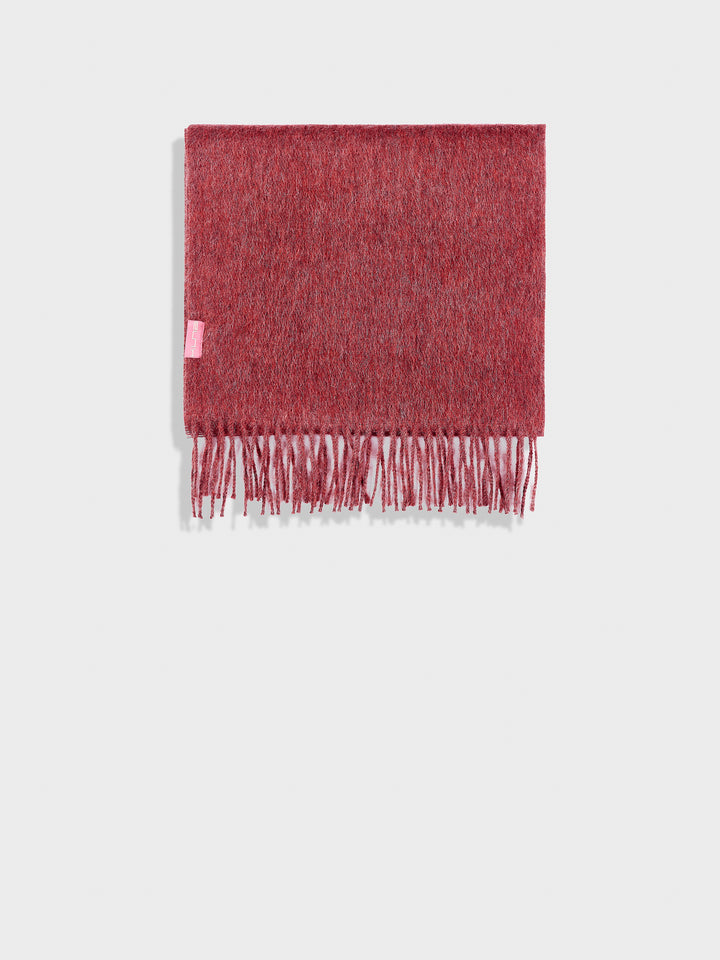 Red Baby Alpaca Zeta Scarf