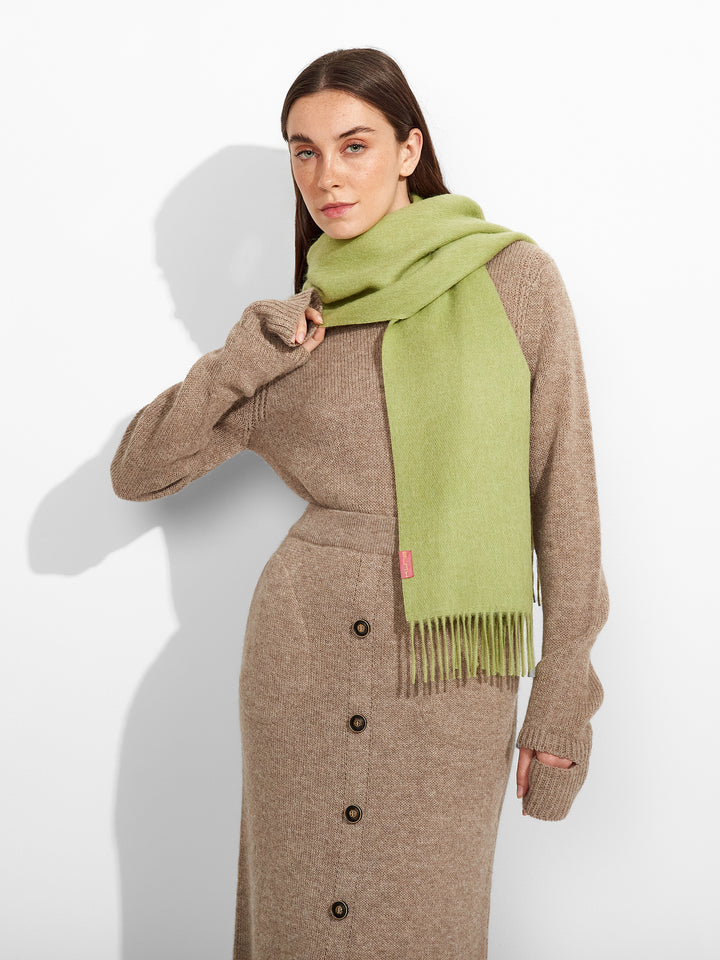 Chalina Zeta De Baby Alpaca Color Verde