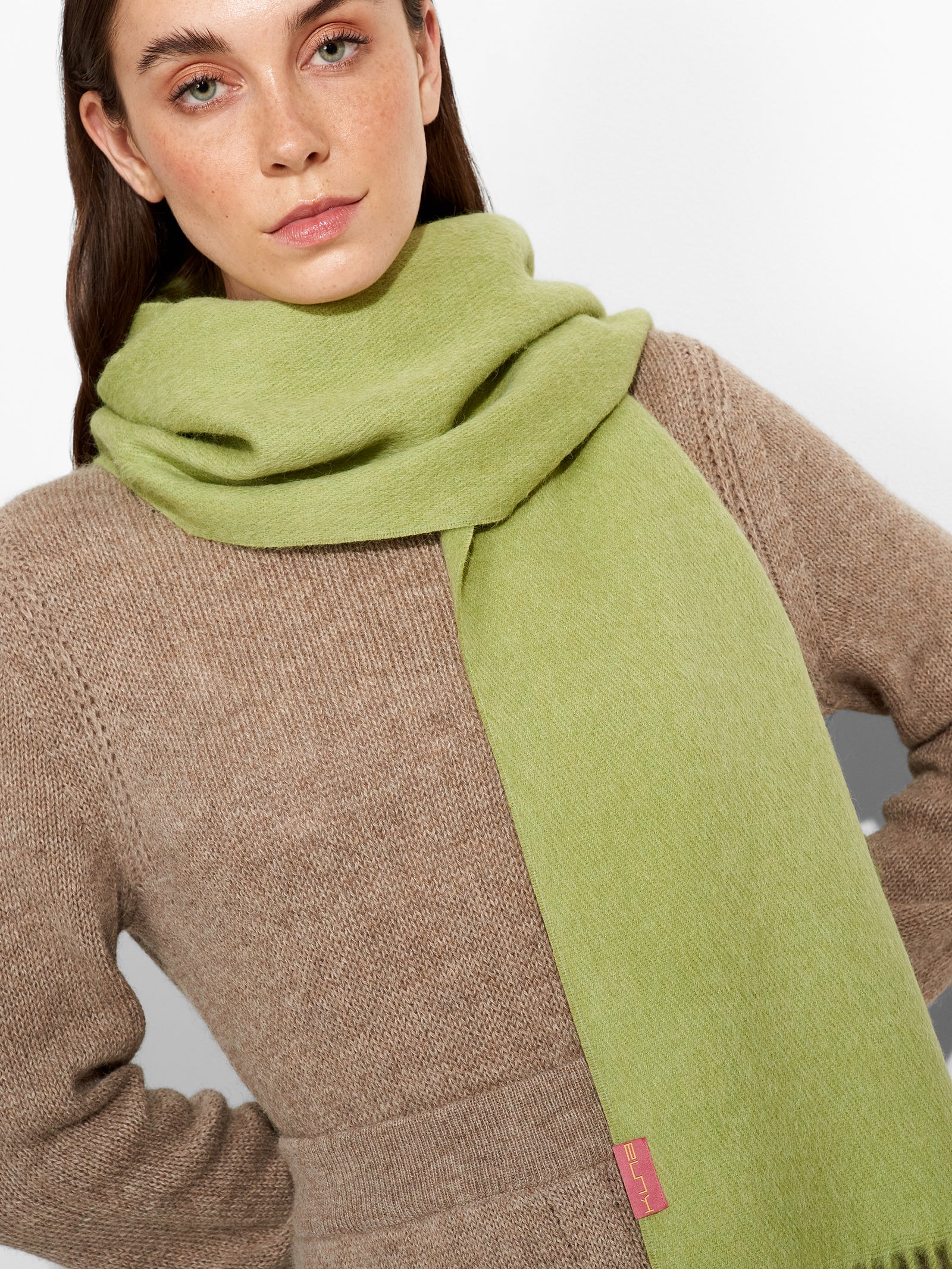 Chalina Zeta De Baby Alpaca Color Verde