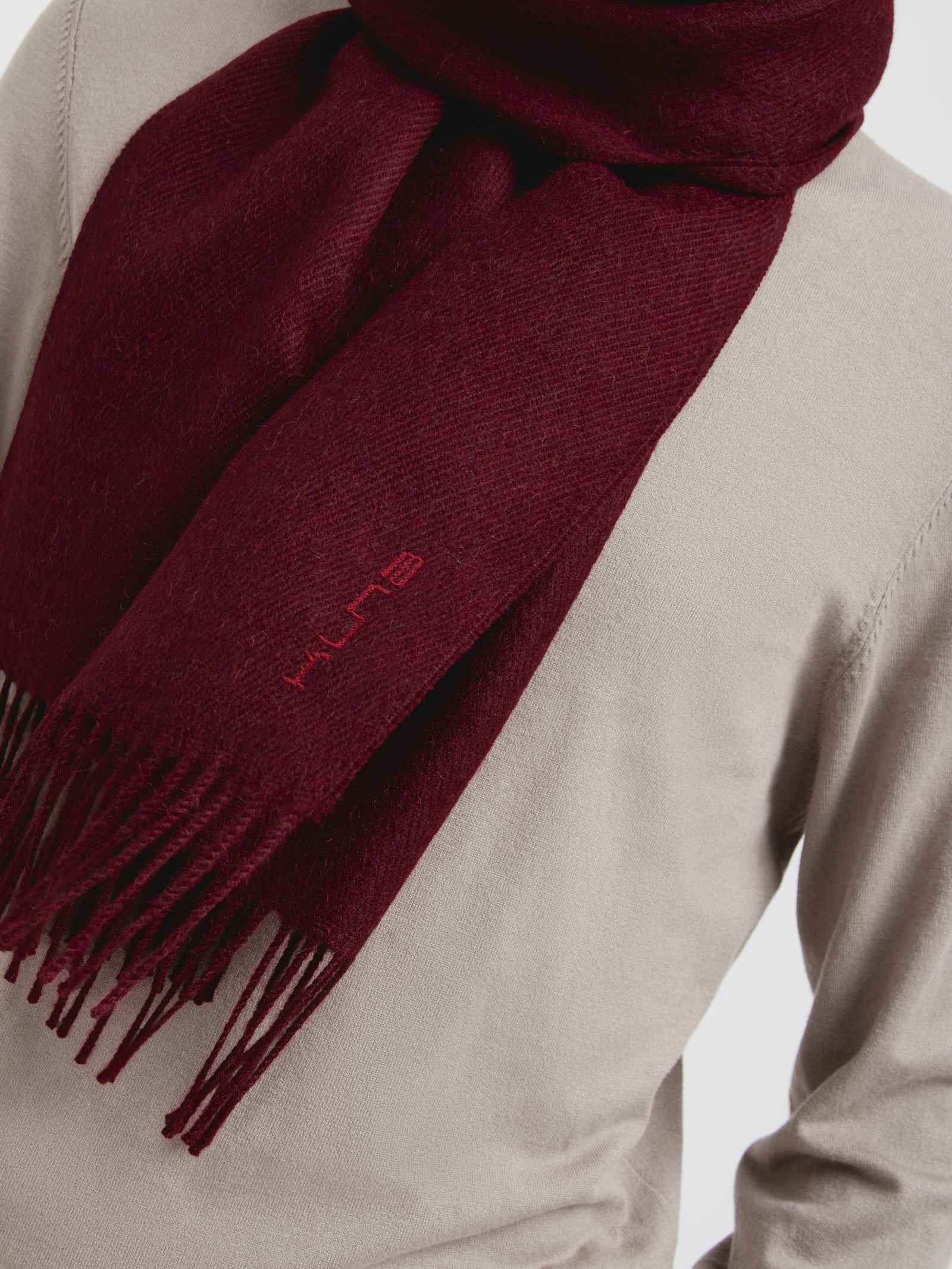 Chalina Zeta B De Baby Alpaca Color Guinda