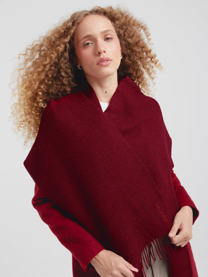 Chalina Zeta B De Baby Alpaca Color Guinda