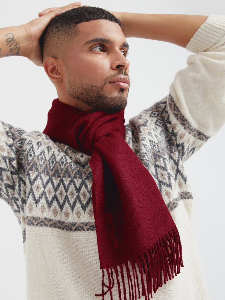 Chalina Zeta B De Baby Alpaca Color Guinda