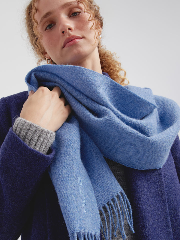 Baby Alpaca Light Blue Zeta B Shawl
