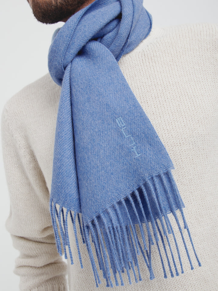 Baby Alpaca Light Blue Zeta B Shawl
