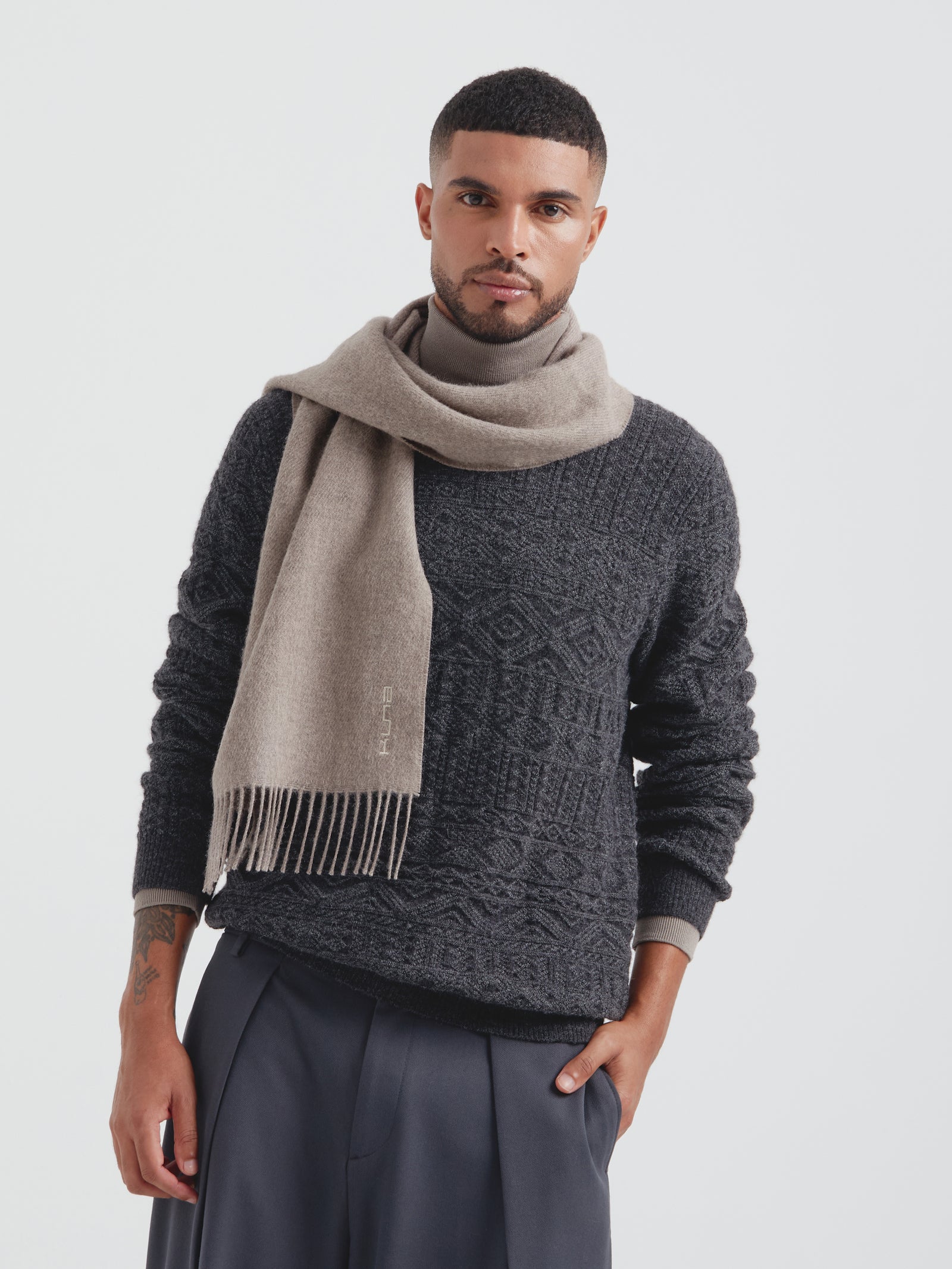 Chalina Zeta B De Baby Alpaca Color Gris