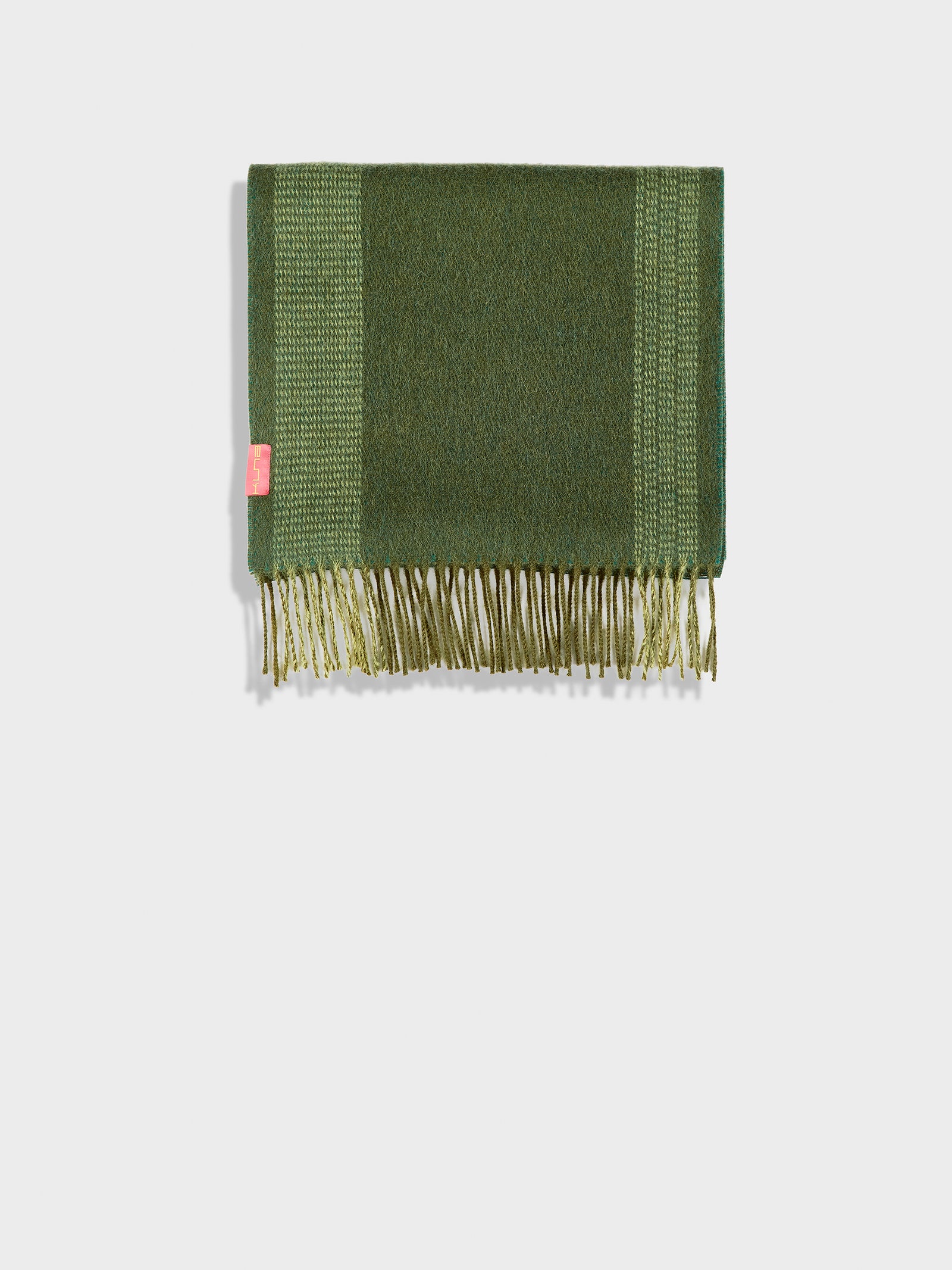 Baby Alpaca Green Scarf