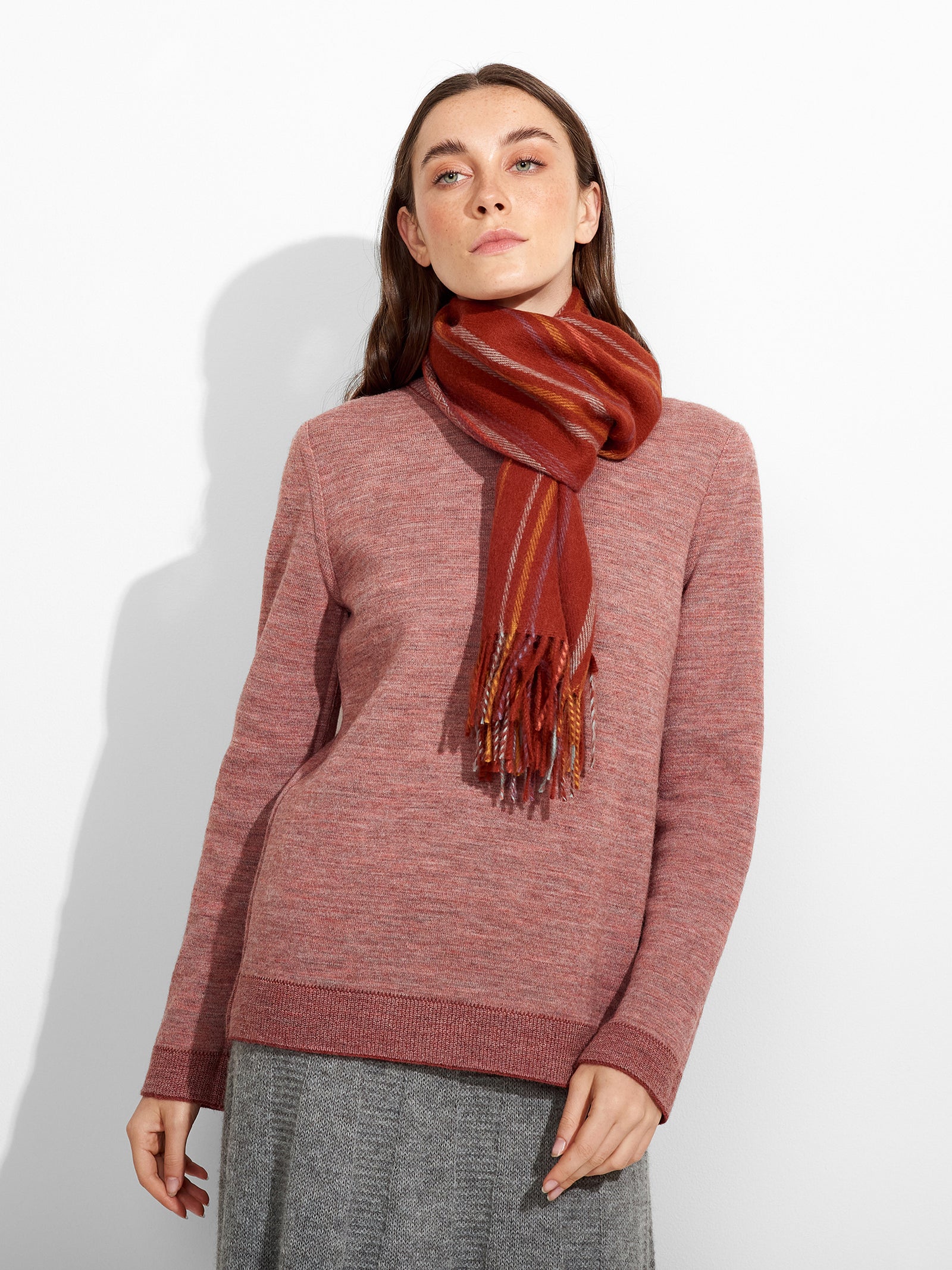 Chalina Zareno De Baby Alpaca Color Rojo