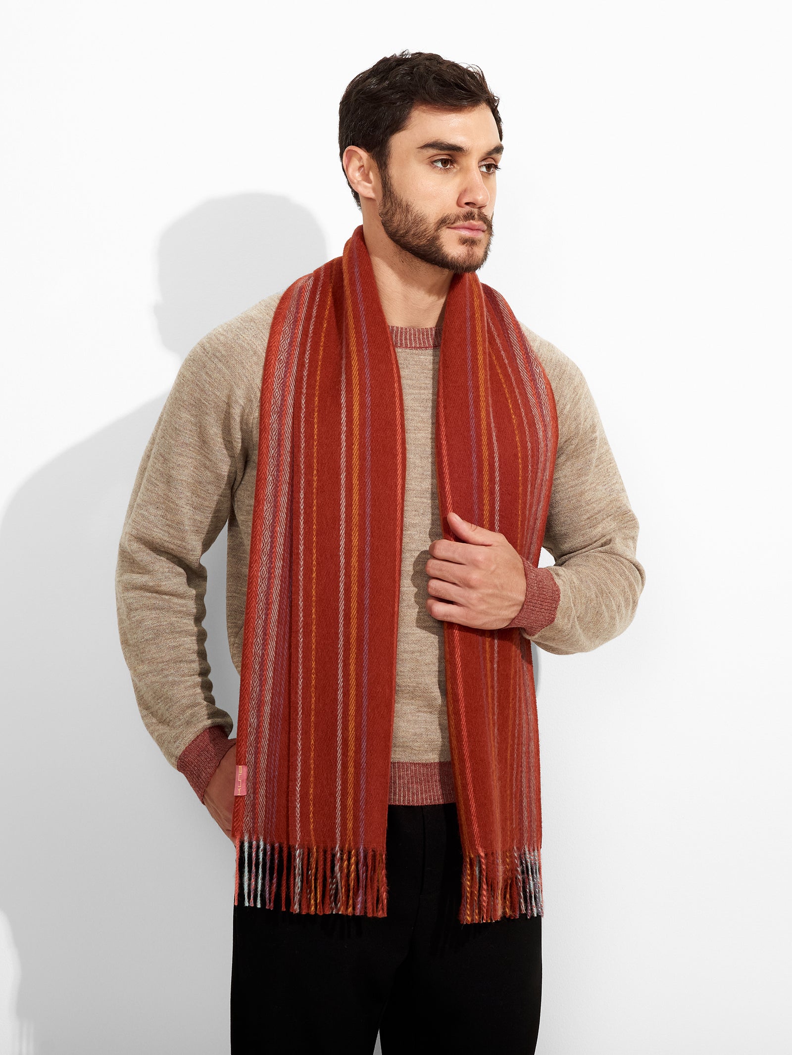 Chalina Zareno De Baby Alpaca Color Rojo