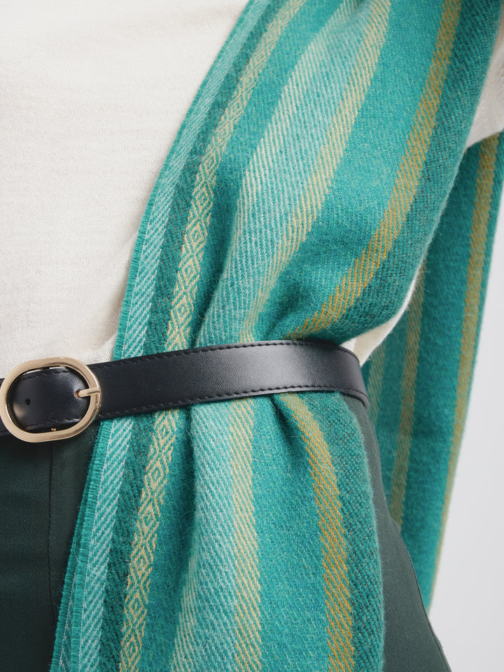 Chalina Catedral De Baby Alpaca Color Verde