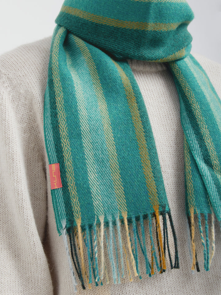 Chalina Catedral De Baby Alpaca Color Verde