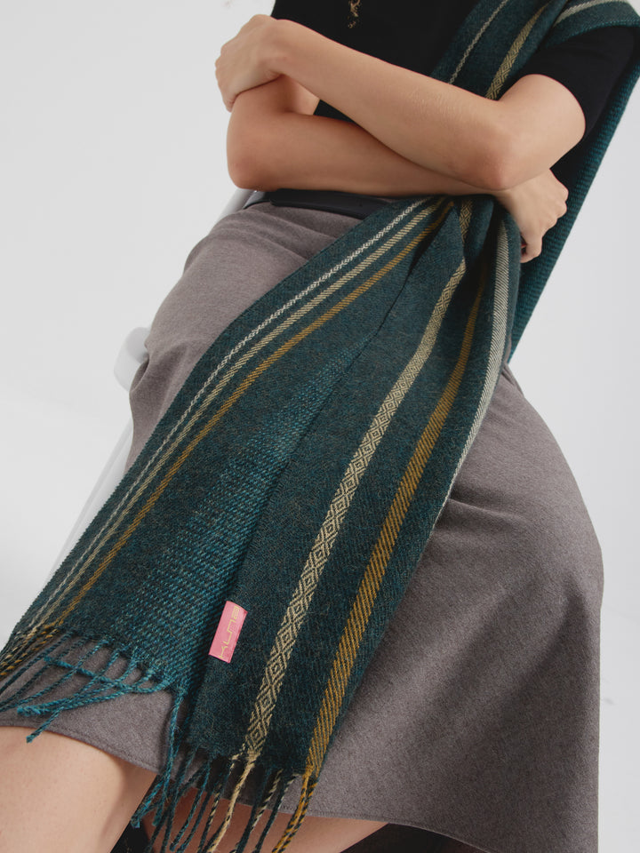 Chalina Cedar De Baby Alpaca Color Verde