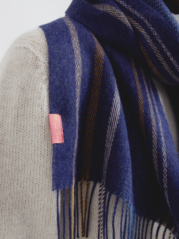 Chalina Cedar De Baby Alpaca Color Azul