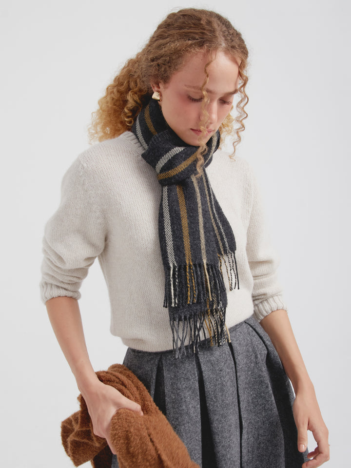 Chalina Cedar De Baby Alpaca Color Gris
