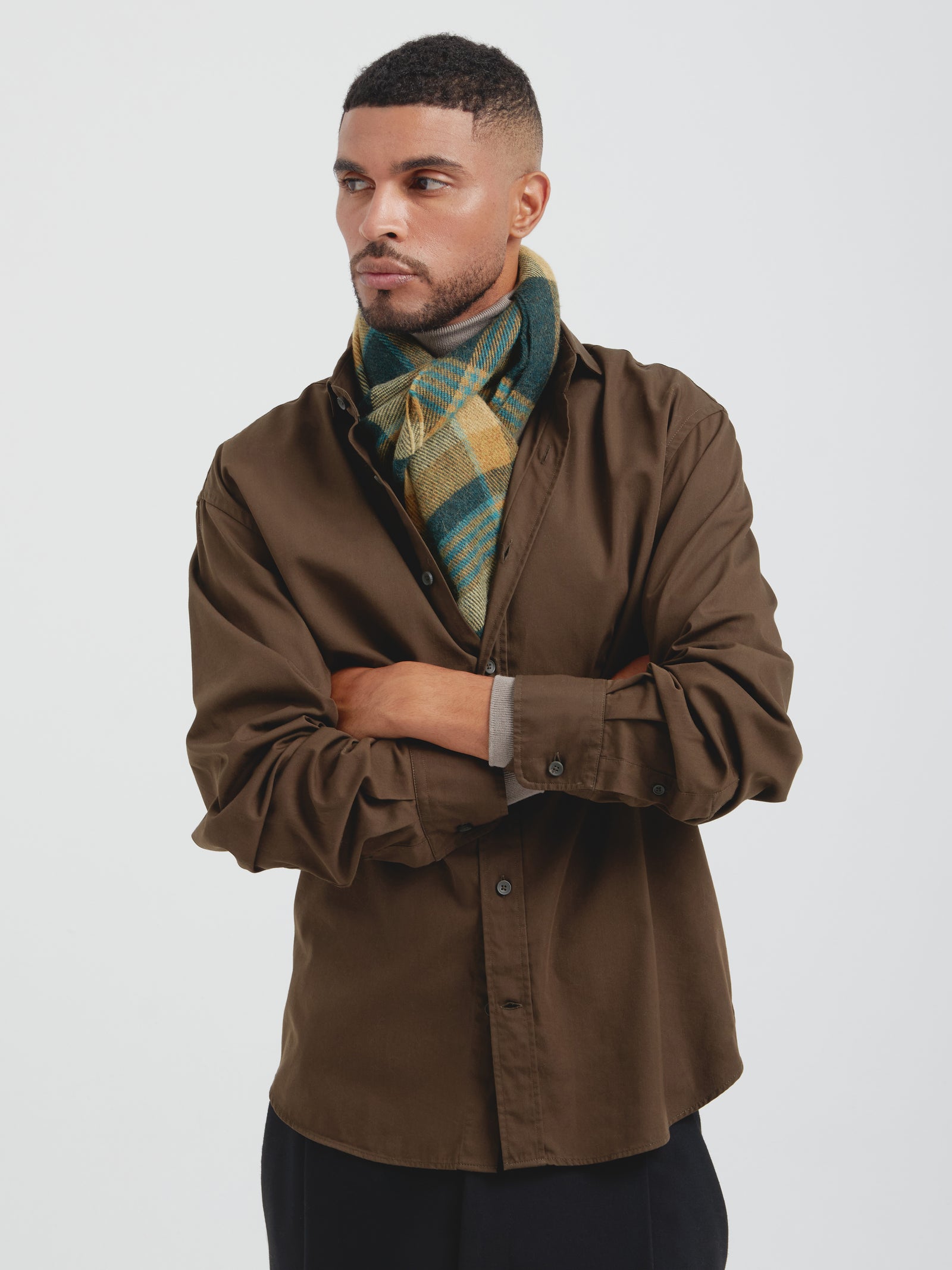 Chalina Check De Baby Alpaca Color Verde